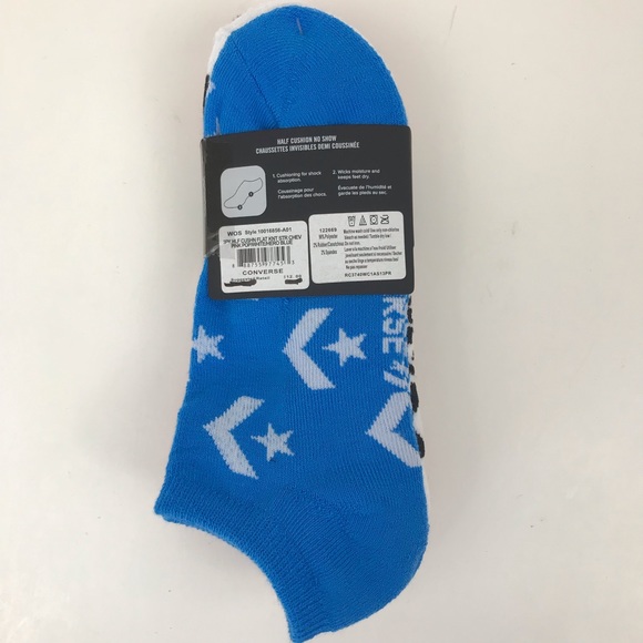 New Converse Women’s Half Cushion No Show 3 pack - Picture 3 of 4